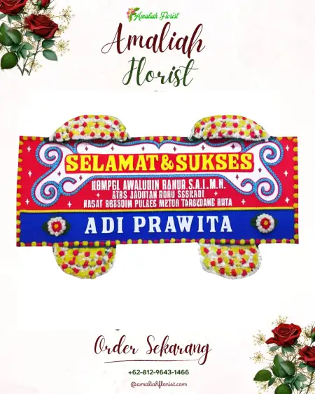 Papan Bunga Ucapan Selamat Arahan Lor
